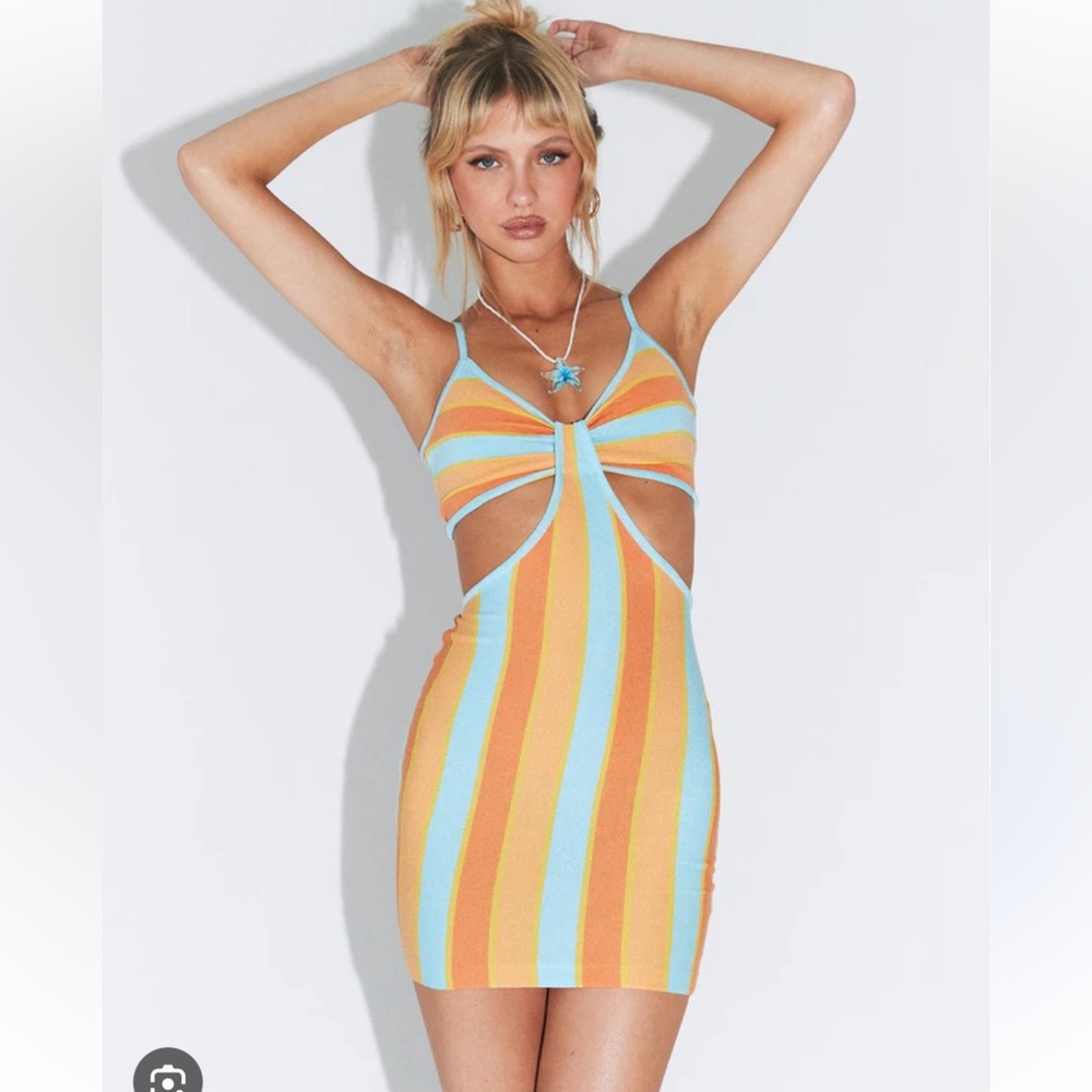 Princess Polly Multicolor Striped Mini Dress